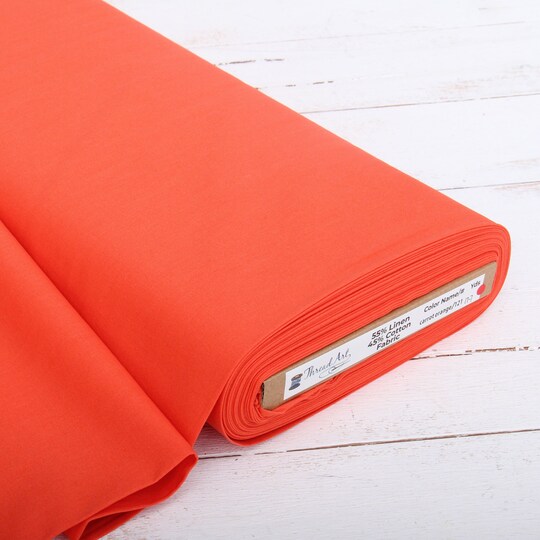 Threadart; Threadart Linen Fabric By The Yard - Embroidery Fabric 55" Width- Premium Cotton Linen Fabric for Embroidery, Cross Stitch, Apparel, Linen Canvas, Home Décor; Category:Linen & Linen Looks; Image:1